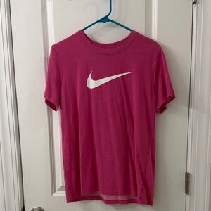 Nike Pink Short-Sleeve Swoosh T-Shirt